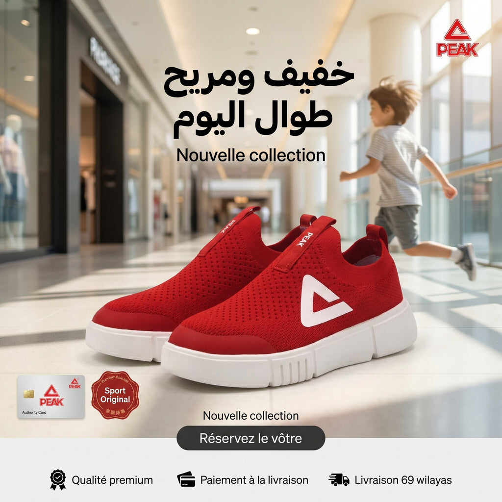 Peak Kids Casual Shoes Red - EK59770H-0060 - Image 10